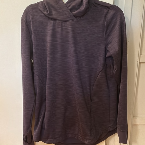 Athleta purple crossover back sweatshirt - Picture 2 of 7